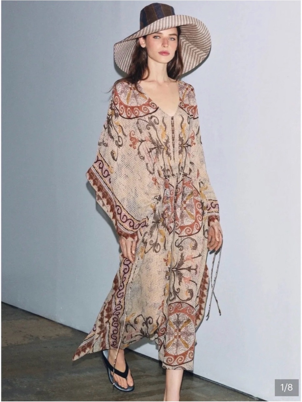 Zara Bohemian Mosaic Kaftan Tunic